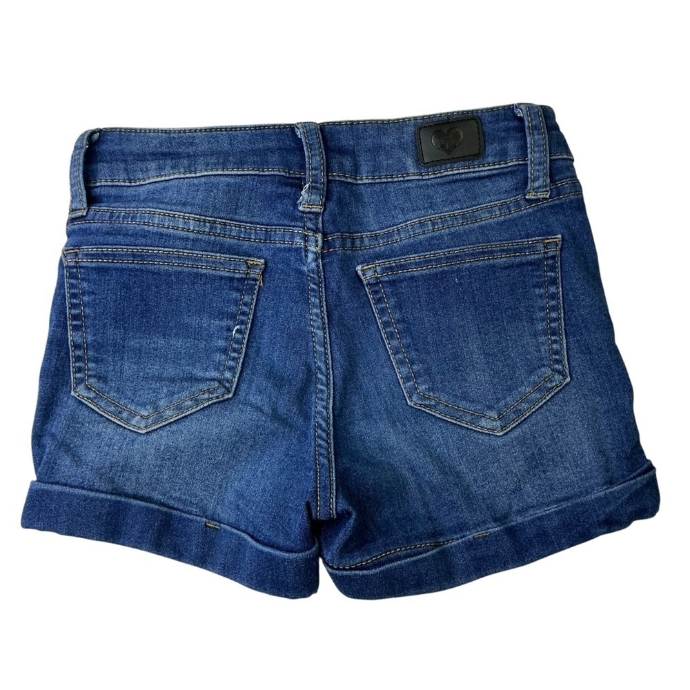 Girls Shorts Clothing Bundle Lot of 3 Blue Denim Black Polka Dot Turquoise Sz 8 - Picture 5 of 13